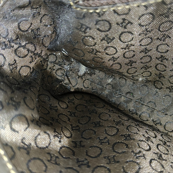Fabric Shoulder Bag Brown