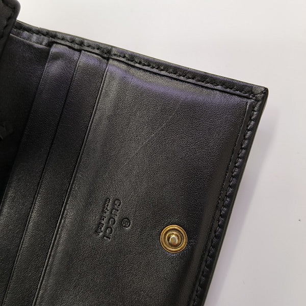 GG Marmont Mini Quilted Calfskin Black Wallet