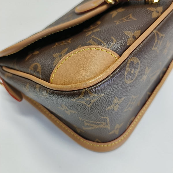 DIANE Monogram Coated Canvas Brown