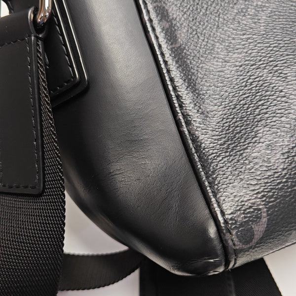 VOYAGER PM Monogram Coated Canvas Black