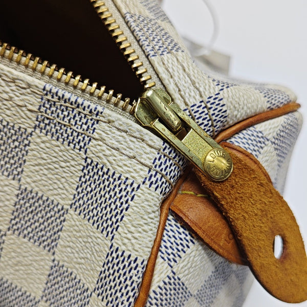 SPEEDY 30 Lona Damier Azur Revestida Blanca