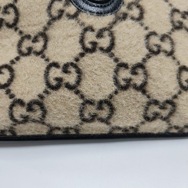 Monogram Wool Belt Bag Beige