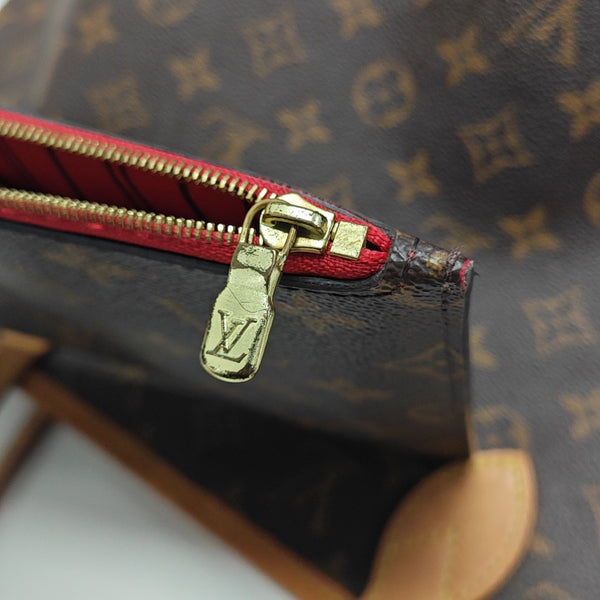 NEVERFULL MM Monogram Coated Canvas Brown