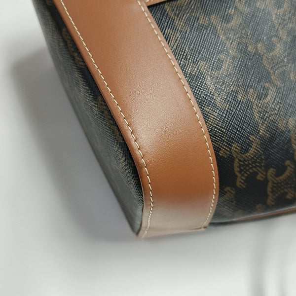 TRIOMPHE CANVAS Small Coated Canvas Brown