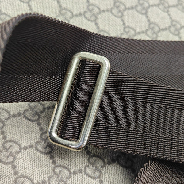 Monogram Coated Canvas Crossbody Bag Black