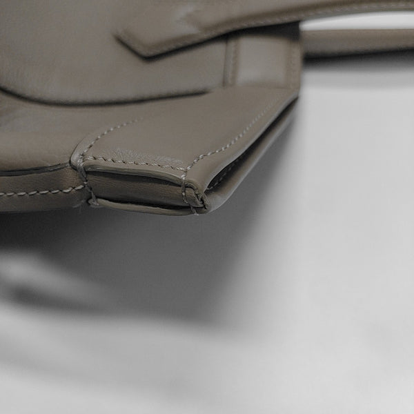 Leather Tote Bag Gray