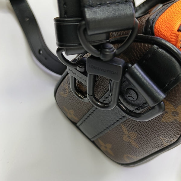 KEEPALL Nano Monogram Coated Canvas Brown