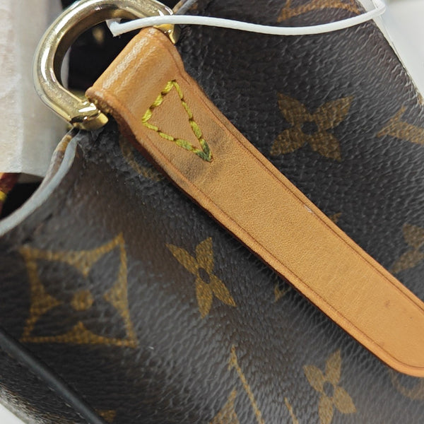 MONTAIGNE BB Monogram Coated Canvas Brown