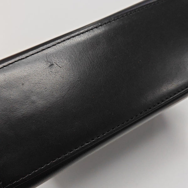 Leather Shoulder Bag Black