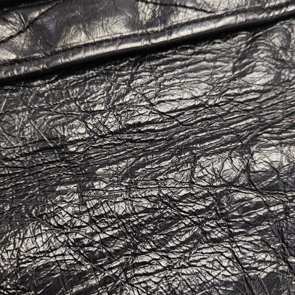 NIKI Medium Chevron Calfskin Black