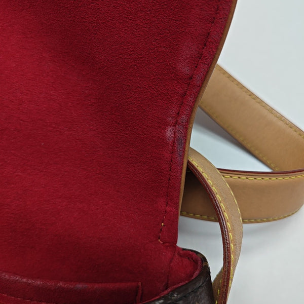 TAMBOURINE Monogram Coated Canvas Brown
