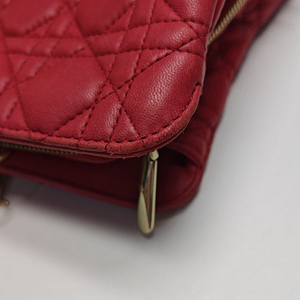 Dior Soft Cannage Lambskin Red