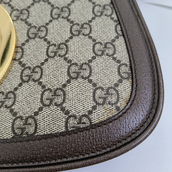 Blondie Small Monogram Coated Canvas Brown