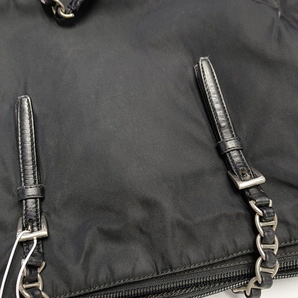 Nylon Shoulder Bag Black