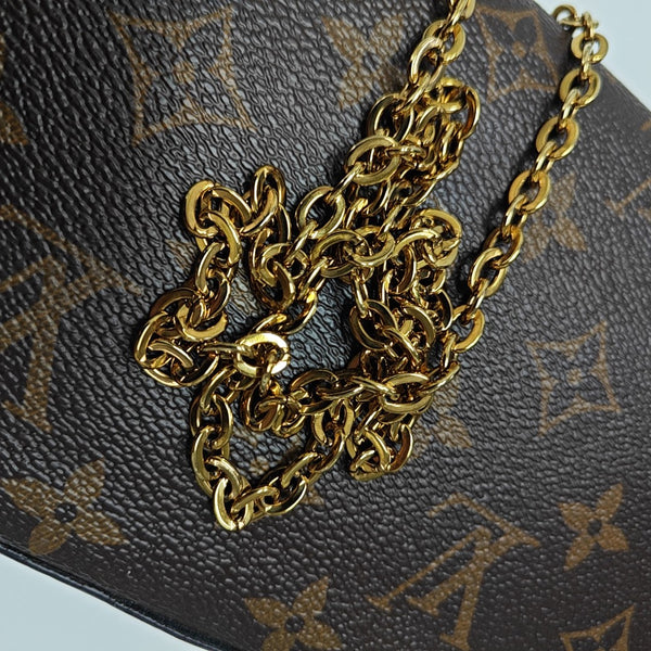 FÉLICIE Monogram Lona Revestida Marrón