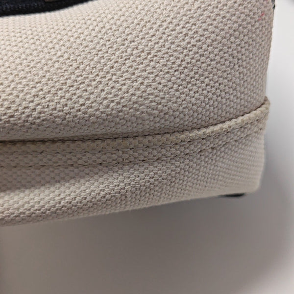 Navy Mini Canvas Beige