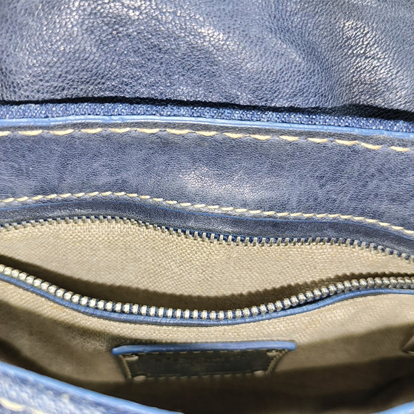 Denim Shoulder Bag Blue