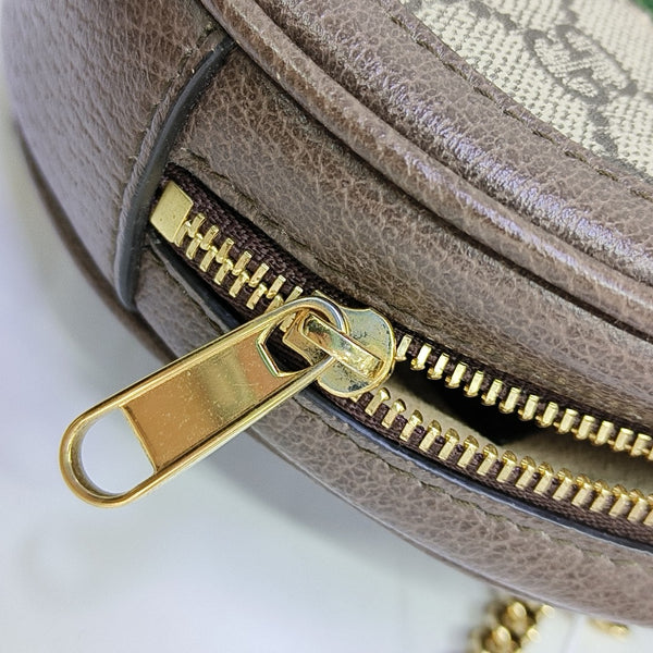 Ophidia Mini Monogram Coated Canvas Beige