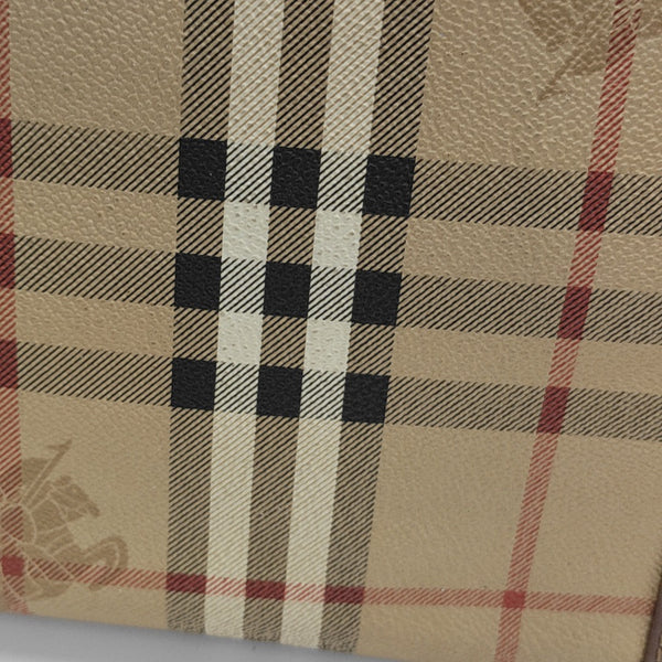 Coated Canvas Top Handle Bag Brown