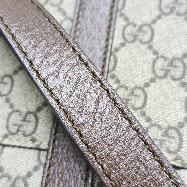 Monogram Coated Canvas Shoulder Bag Brown