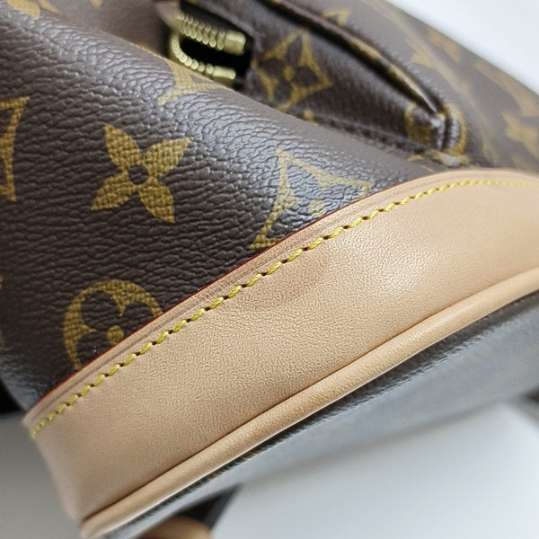 MONTSOURIS MM Monogram Coated Canvas Brown
