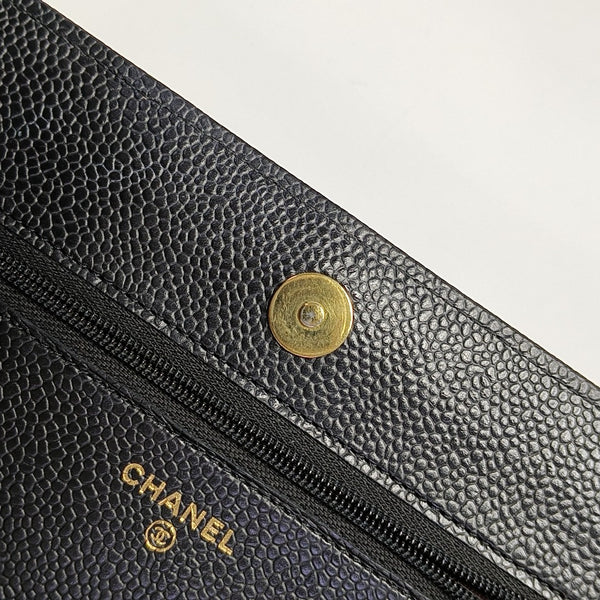 WOC Quilted Grained Calfskin Black