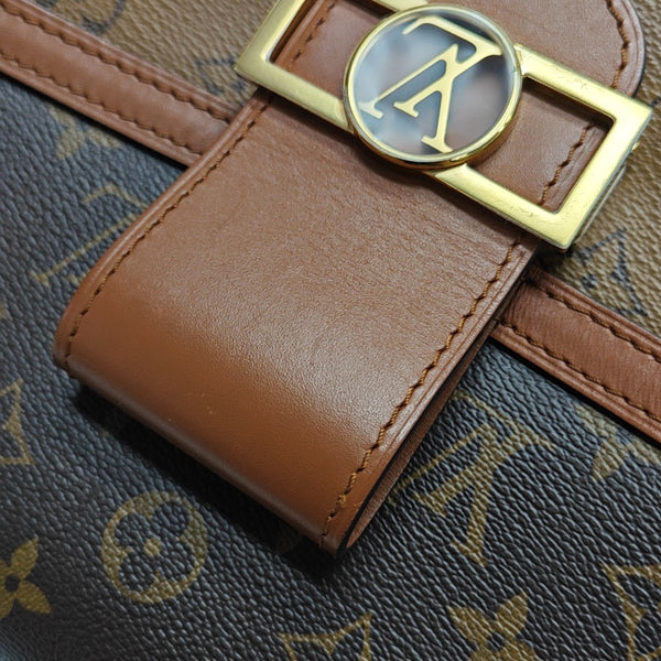 DAUPHINE MM Monogram Coated Canvas Brown