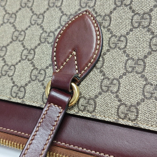 Monogram Coated Canvas Shoulder Bag Black