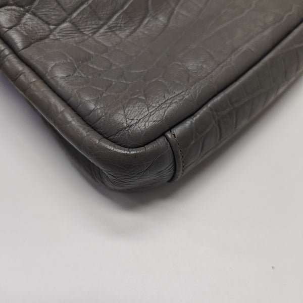 COLLEGE Medium Calfskin Gray
