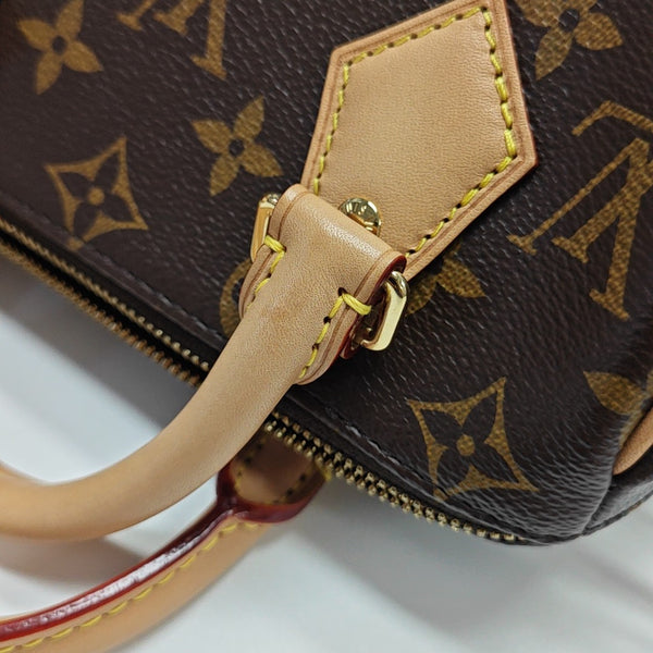 SPEEDY 20 Monogram Coated Canvas Brown