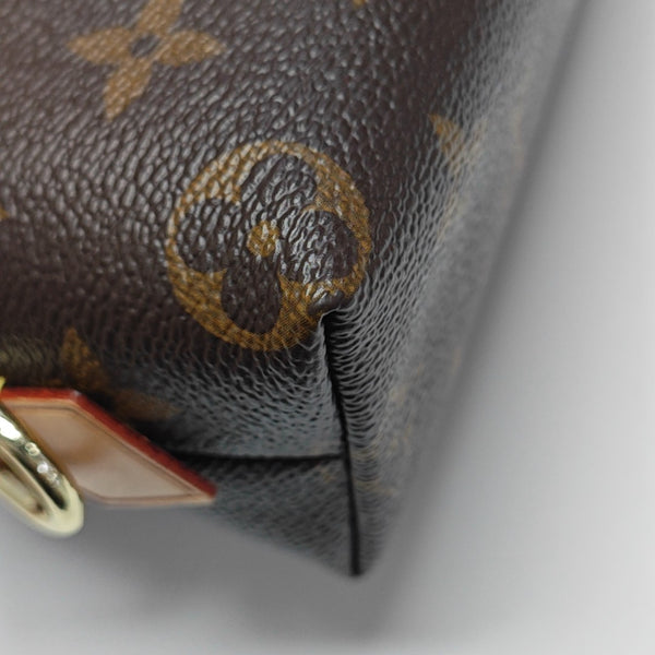 COSMETIC PM Monogram Coated Canvas Brown