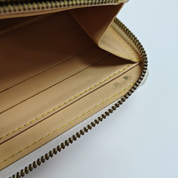 LV × TM ZIPPY Monogram Coated Canvas White Wallet
