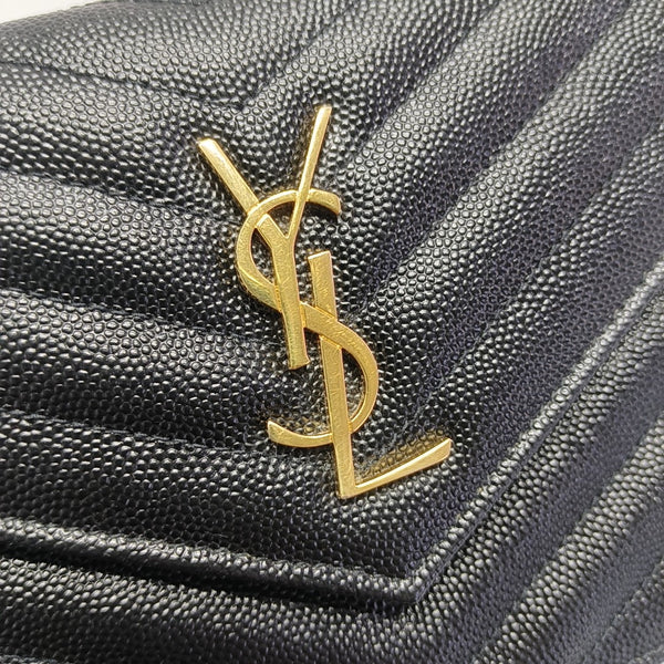 MONOGRAM Chevron Calfskin Black