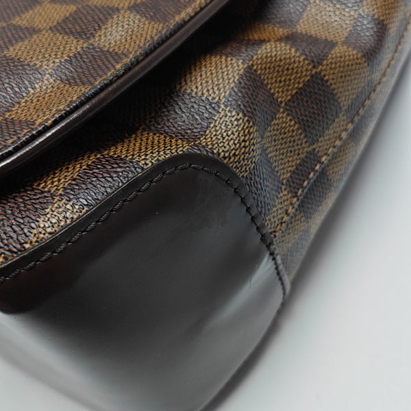 SPENCER Damier Ebene Coated Canvas Brown