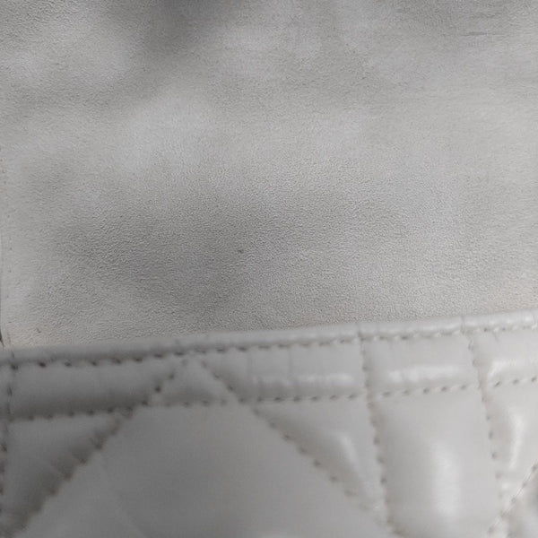 Authenticated pre-owned Diorcamp Small Cannage Calfskin White - Shoulder Bag at Looply