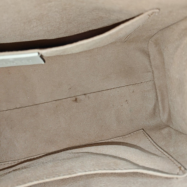 Padlock Small Monogram Coated Canvas Beige