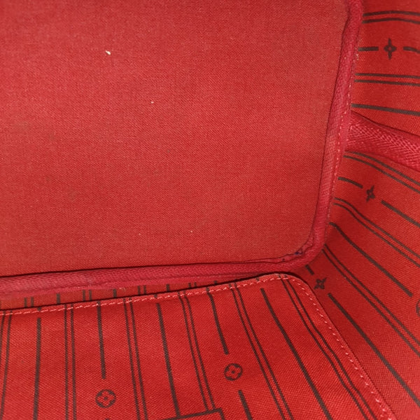 NEVERFULL MM Lona recubierta Damier Ebene Marrón