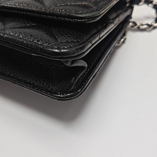 WOC Quilted Grained Calfskin Black