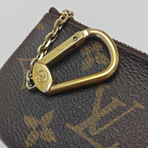 Monogram Coated Canvas Key Pouch Brown