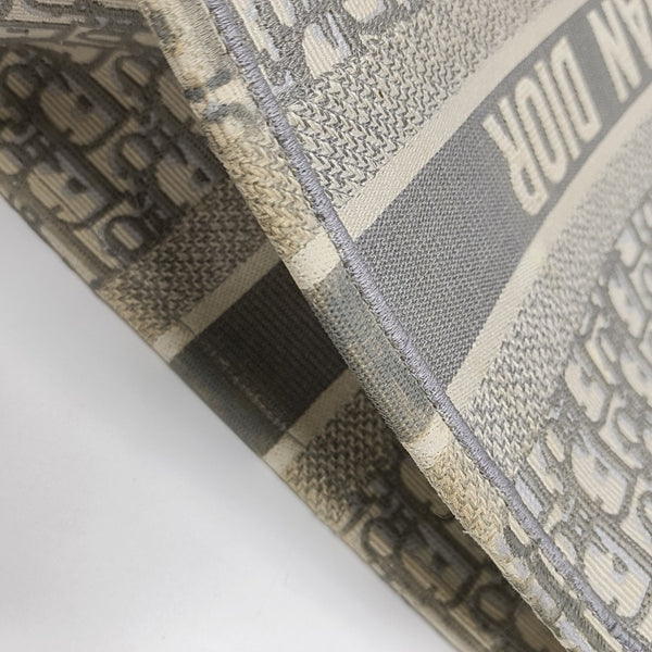 Book Tote Medium Oblique Canvas Gray