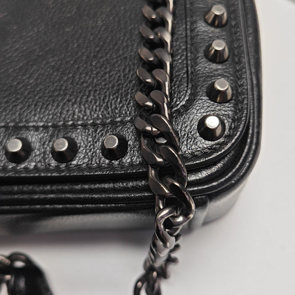 Calfskin Shoulder Bag Black