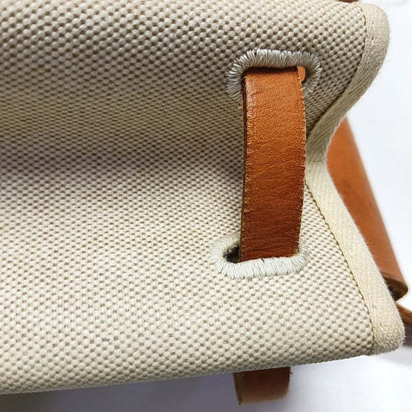 Authenticated pre-owned Herbag Coated Canvas White - Shoulder Bag at Looply