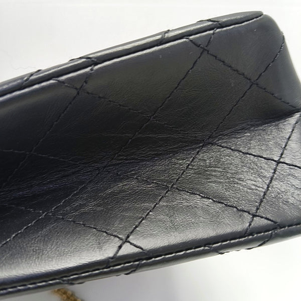 2.55 227 (jumbo) Quilted Calfskin Black