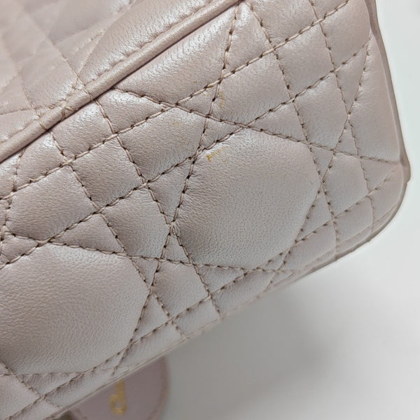 Lady Dior Mini Cannage Lambskin Pink