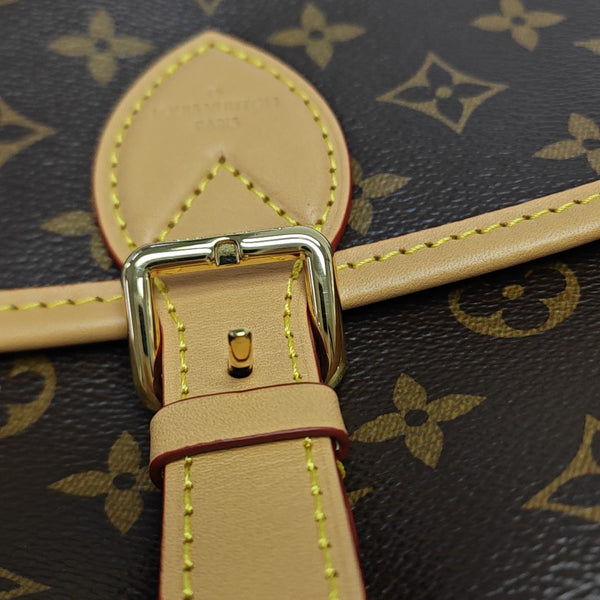 DIANE Monogram Coated Canvas Brown