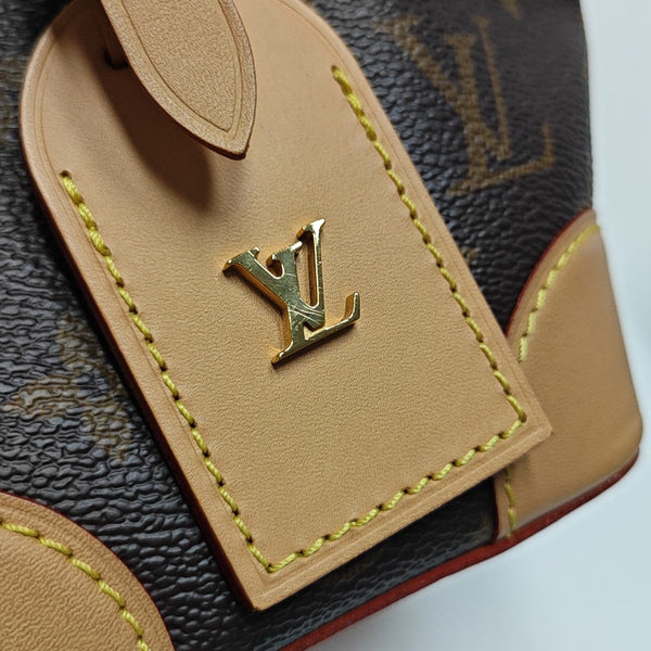 NOÉ Mini Monogram Coated Canvas Brown