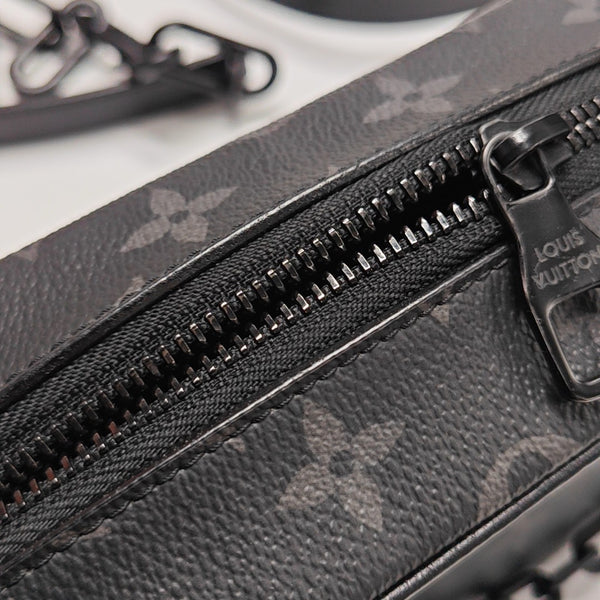 SOFT TRUNK Mini Monogram Coated Canvas Black