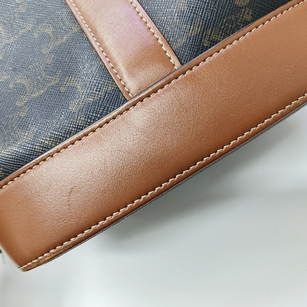 TRIOMPHE CANVAS Small Coated Canvas Brown
