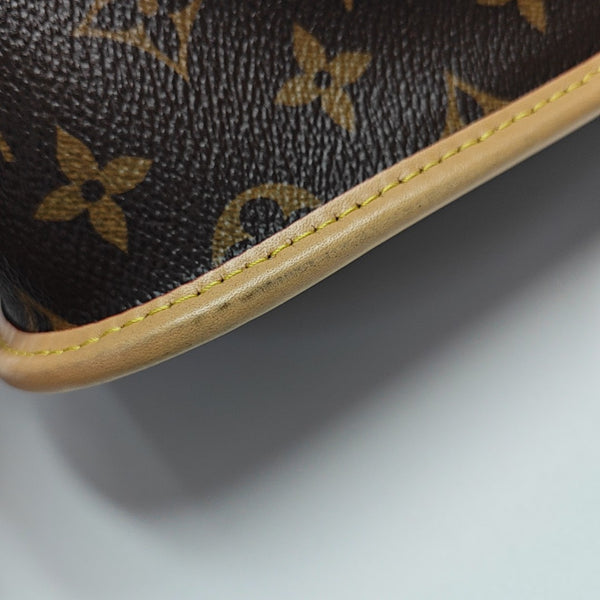 DIANE Monogram Coated Canvas Brown