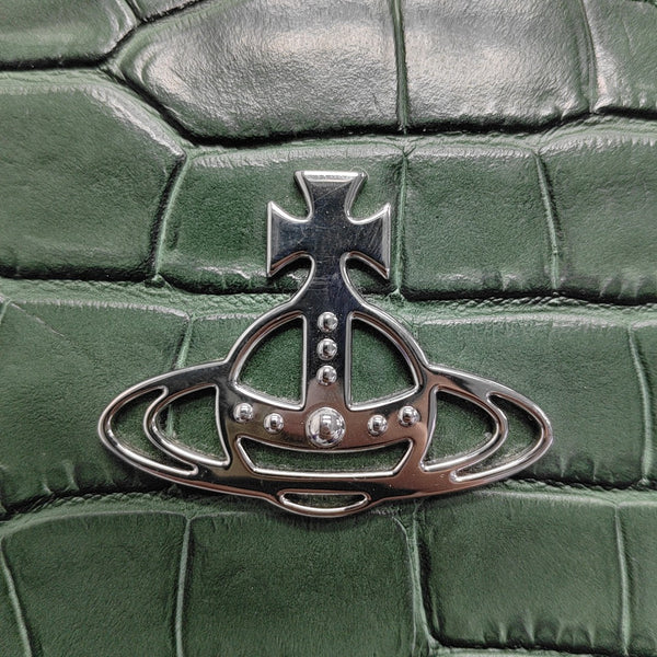 Leather Shoulder Bag Green